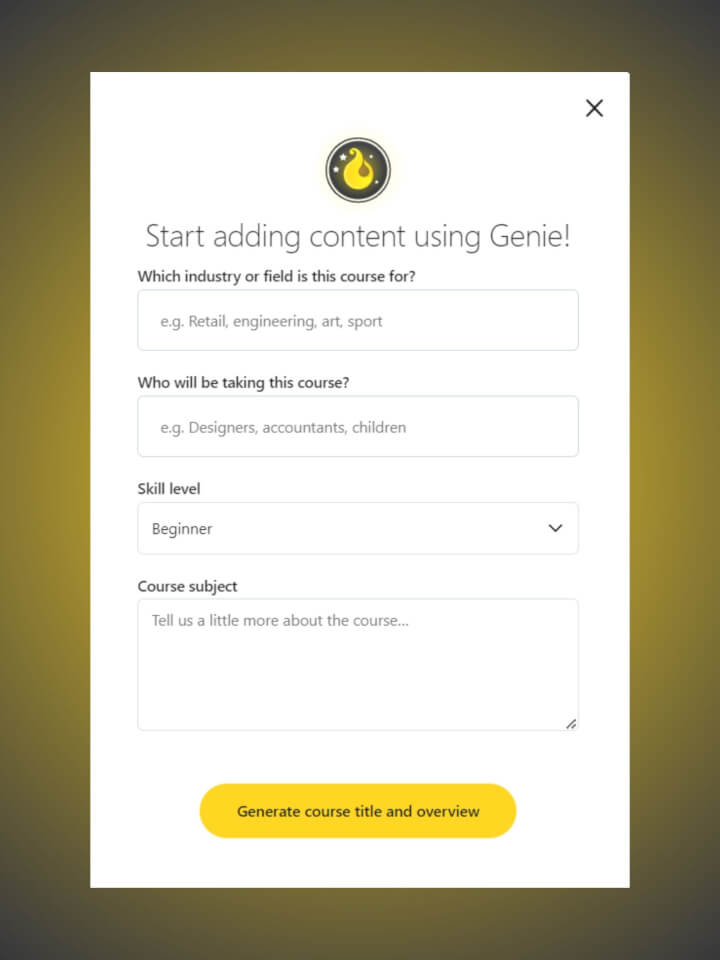 GoSkills content assistant Genie