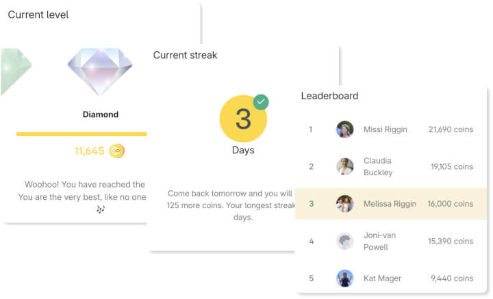 GoSkills LMS gamification elements
