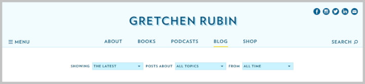 Best Productivity Blogs - Gretchen Rubin