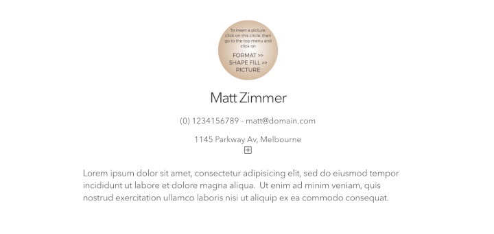 word resume templates - minimal resume template