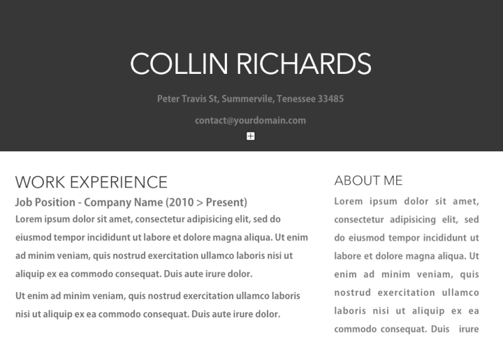 word resume templates - plain but trendy resume template