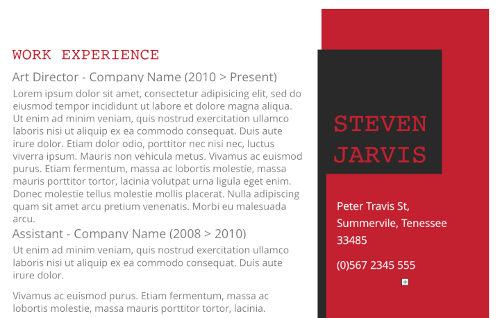 word resume templates - unconventional resume template