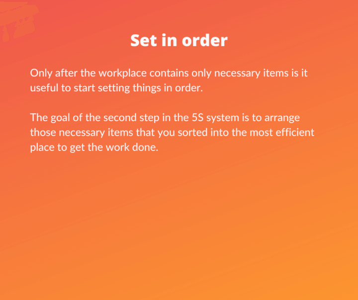 Lean Six Sigma 5S - Set in order
