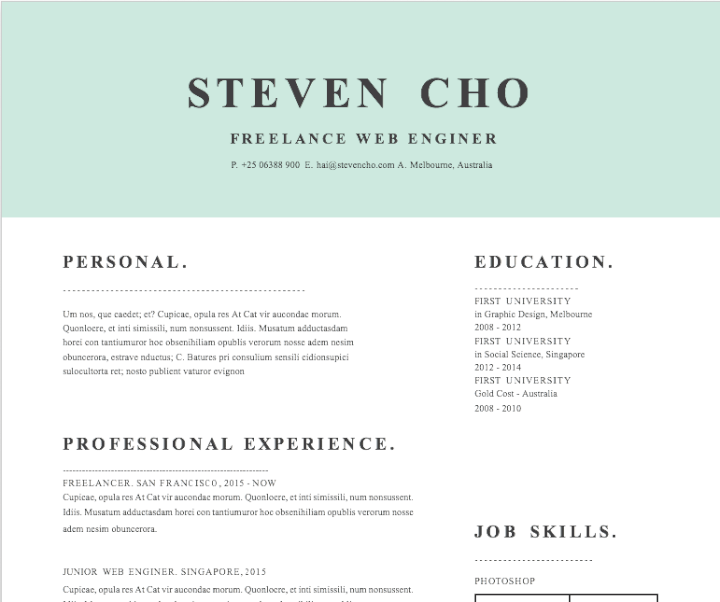 word resume templates . mint block resume template