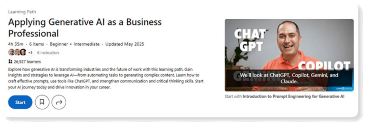 linkedin learning ai course