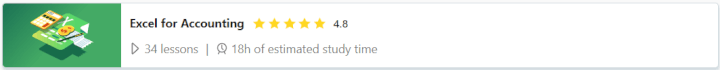 Excel for accounting course