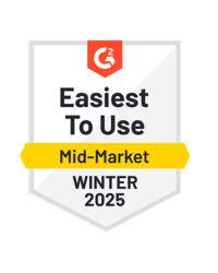 G2 Easiest to Use Technical Skills Development Mid Market Winter 2025