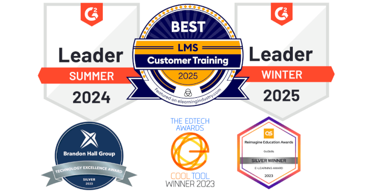 best lms for customer training badges