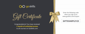 Gift certificate