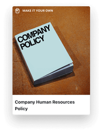 Company human resources policy