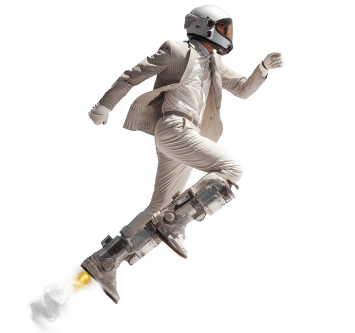 Spaceman hero illustration