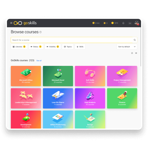 GoSkills course families.